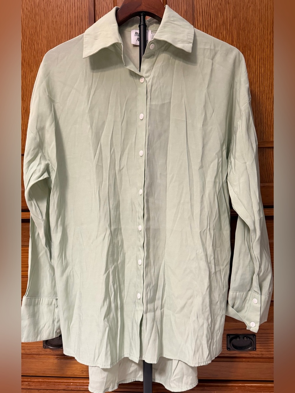 Princess Polly Corbyn Button-Down Oversized Slouchy Fit Clean Girl Boyfriend